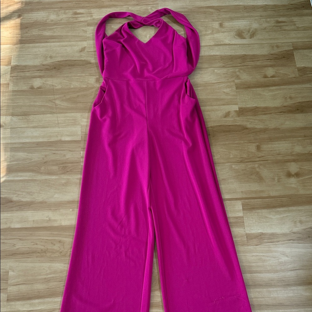 Crystal Sky Elegant Pink Jumpsuit